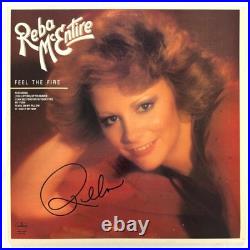 Reba McEntire Signed Autograph Album Vinyl Record Feel the Fire with Beckett COA Reba McEntire Signed Autograph Album Vinyl Record Feel the Fire with Beckett COA