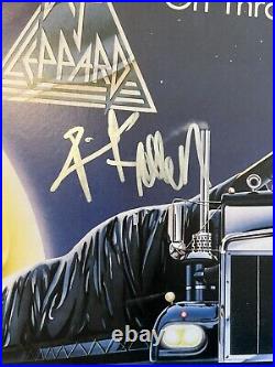 Rick Allen Signed Def Leppard'on Through The Night' Album Vinyl Record Psa Coa