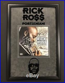 Rick Ross Port Of Miami Signed Auto Rare Lp Vinyl Record Album Framed Jsa Coa