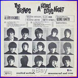 Ringo Starr Signed A Hard Day's Night Soundtrack Album Cover w Vinyl BAS #A70465