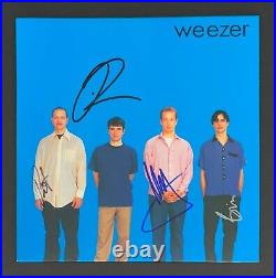 Rivers Cuomo Patrick Brian & Matt Signed Weezer Blue Album Vinyl Record Epperson