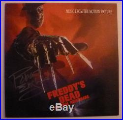 Robert Englund Autograph Signed Nightmare on Elm Street 6 12 Vinyl Album Cover