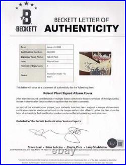 Robert Plant Signed Autograph Album Vinyl Record Led Zeppelin 2 Becket Bas Loa