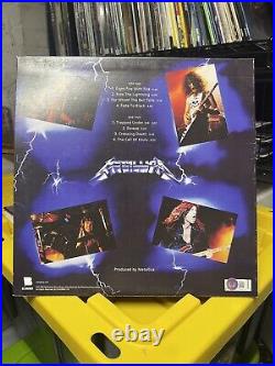 Robert Trujillo Signed Album vinyl RIDE THE LIGHTNING Metallica Beckett