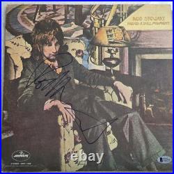 Rod Stewart Autographed Album Beckett Bas Coa Signed Record Vinyl Never A Dull