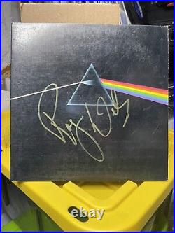 Roger Waters Signed Pink Floyd Dark Side Of The Moon Vinyl Album The Wall Bas D2
