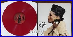 SIGNED Ciara Album Art Photo Card Autograph & Cici RED Vinyl LP BAS Beckett COA
