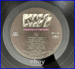 SIGNED by BRUCE KULICK 1985 KISS Album CREATURES OF THE NIGHT Vinyl NO MAKE UP