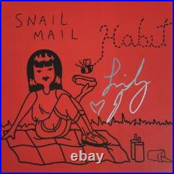 SNAIL MAIL SIGNED HABIT EP VINYL LP RECORD ALBUM LINDSEY JORDAN withEXACT PROOF