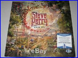 STEVE PERRY Traces SIGNED Autograph Vinyl LP Record Album Cover Beckett BAS COA
