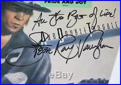 STEVIE RAY VAUGHAN Signed Autograph Texas Flood Album Vinyl Record LP