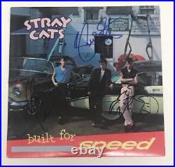 STRAY CATS signed vinyl album BUILT FOR SPEED PROOF 1