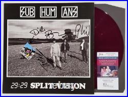SUBHUMANS BAND SIGNED 2929 SPLIT VISION LP VINYL RECORD ALBUM WithJSA CERT