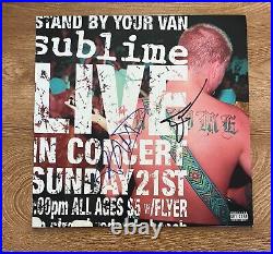 SUBLIME signed vinyl album LIVE ERIC WILSON & BUD GAUGH 1