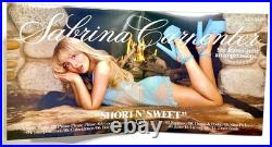 Sabrina Carpenter Beckett Autographed Vinyl Short n' Sweet LP Light Sky Blue