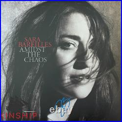 Sara Bareilles signed Vinyl Album JSA COA Amidst The Chaos Music Auto Rare Z2186 Sara Bareilles signed Vinyl Album JSA COA Amidst The Chaos Music Auto Rare Z2186