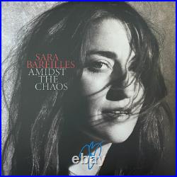 Sara Bareilles signed Vinyl Album JSA COA Amidst The Chaos Music Auto Rare Z2186 Sara Bareilles signed Vinyl Album JSA COA Amidst The Chaos Music Auto Rare Z2186