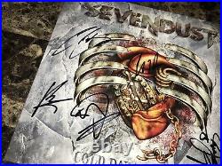 Sevendust Rare Signed Limited Edition Colored Vinyl LP Record Cold Day Memory