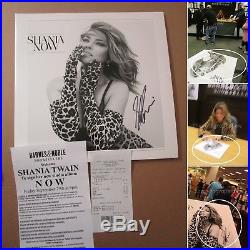 Shania Twain signed NOW vinyl LP album country EXACT PROOF