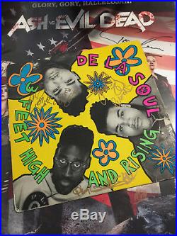 Signed 1989 De La Soul 3 Feet High And Rising Original Vinyl LP Record Album Art