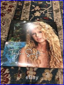 Signed Autograph Taylor Swift Turquoise Vinyl LP Debut Album