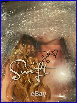 Signed Autograph Taylor Swift Turquoise Vinyl LP Debut Album In Stock