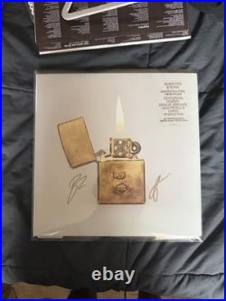Signed Cover With Lyrics Mumford & Sons- Prizefighter Indie Exclusive White LP