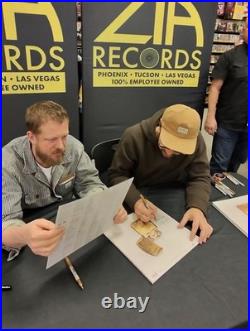 Signed Cover With Lyrics Mumford & Sons- Prizefighter Indie Exclusive White LP