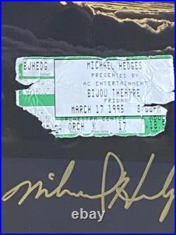 Signed Michael Hedges Vinyl Record Autograph Album LP. Rare'84 Original press