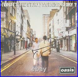 Signed Noel & Liam Gallagher Oasis Whats The Story Morning Glory Vinyl Album