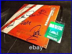 Signed Rammstein Reise Reise Vinyl with 2022 Italy Crew Pass