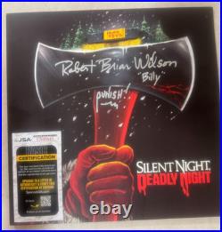 Silent Night Deadly Night ROBERT BRIAN WILSON Signed Soundtrack Vinyl Album JSA Silent Night Deadly Night ROBERT BRIAN WILSON Signed Soundtrack Vinyl Album JSA