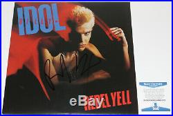 Singer Billy Idol Signed Rebel Yell Vinyl Record Album Lp Proof Beckett Coa Bas