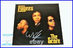 Singer Wyclef Jean Signed The Fugees The Score Vinyl Album Record Lp Beckett Coa