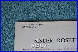 Sister Rosetta Tharpe Signed Autographed Album Vinyl Washington D. C. 1968