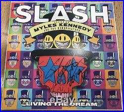 Slash Hand SIGNED Living The Dream LP Album Vinyl Myles Kennedy Guns And Roses