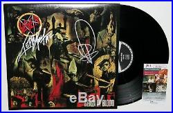Slayer Signed Reign In Blood Lp Vinyl Record Album Kerry King Tom Araya +jsa Coa
