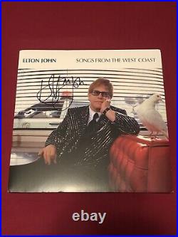 Songs From The West Coast Elton John Signed Vinyl Lp Album With Jsa Loa