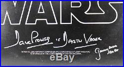 Star Wars (6) Hamill, Prowse, Bulloch +3 Signed Album Cover With Vinyl BAS #A70460