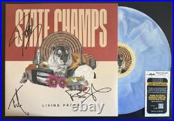 State Champs Band Signed Living Proof Vinyl Record Album Lp Jsa Coa