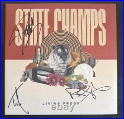 State Champs Band Signed Living Proof Vinyl Record Album Lp Jsa Coa
