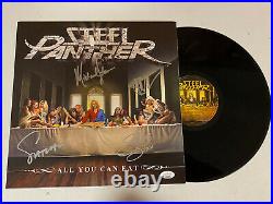 Steel Panther Band Autographed Signed 12 Lp Vinyl Album With Jsa Coa # Uu32317