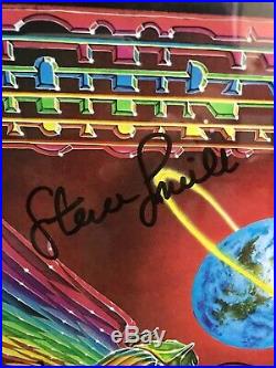 Steve Perry +4 Signed Journey Departure Vinyl Album Custom Matted & Framed