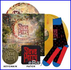 Steve Perry Signed Traces Vinyl LP Fire Album Set Keychain Socks Patch Sold Out