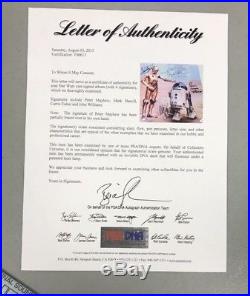 T06613 Carrie Fisher John Williams Signed Record Album Vinyl AUTO PSA/DNA LOA