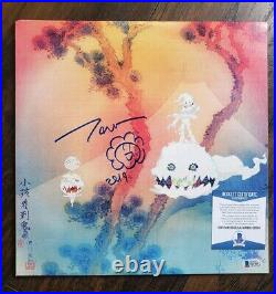 TAKASHI MURAKAMI SIGNED KIDS SEE GHOSTS ALBUM VINYL LP KANYE w COA BECKETT PROOF