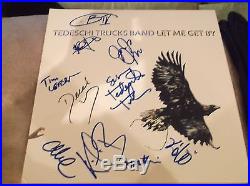 Tedeschi Trucks Band Signed Let Me Get By Vinyl Album Signed By 10 Members
