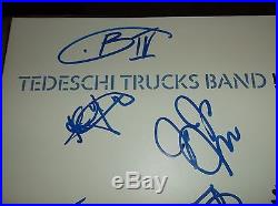 Tedeschi Trucks Band Signed Let Me Get By Vinyl Album Signed By 10 Members