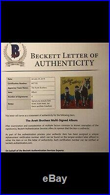 THE AVETT BROTHERS SIGNED True Sadness Vinyl Album Cover Box Set Beckett BAS COA