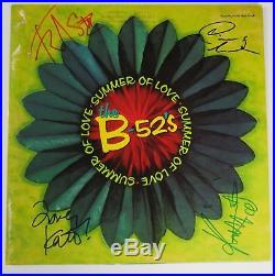 THE B-52's Signed Autograph Summer Of Love Album Vinyl Record LP by All 4